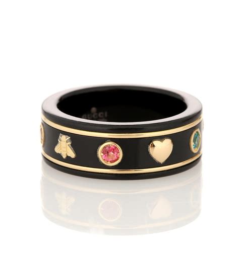 gucci black icon ring